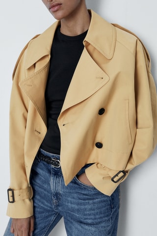 Trench court en coton - Beige