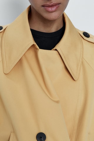 Trench court en coton - Beige