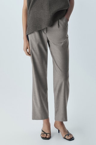 Pantalon en flanelle jogging - Gris foncé