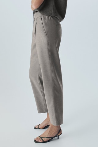 Pantalon en flanelle jogging - Gris foncé