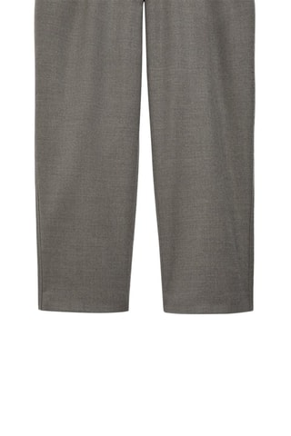 Pantalon en flanelle jogging - Gris foncé