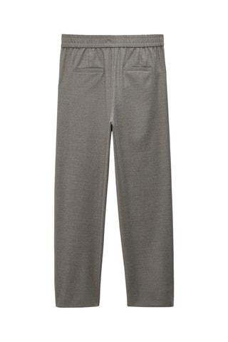 Pantalon en flanelle jogging - Gris foncé