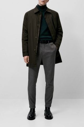 Pantalon chino en sergé slim fit - Gris