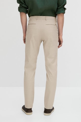 Pantalon chino teinture fil ice cotton - Beige