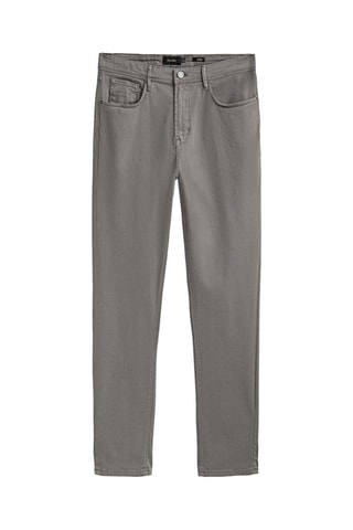 Jean en coton mélangé tapered - Gris