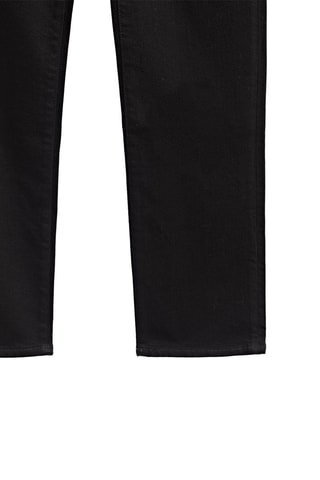 Jean cropped taille mi-haute slim fit - Noir