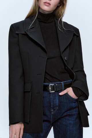 Veste noire poches - Noir