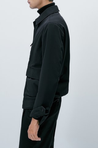 Veste bomber bi-stretch - Noir