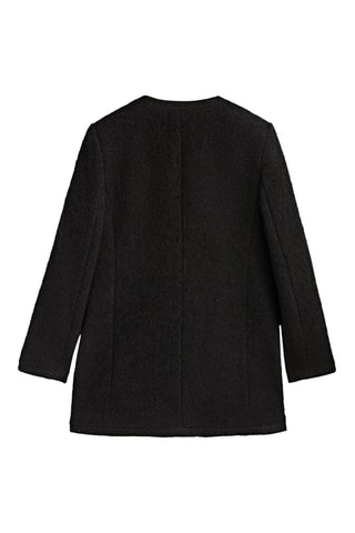 Veste longue boutons dorés - Noir