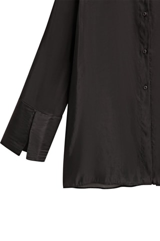 Chemisier en organza et soie - Noir