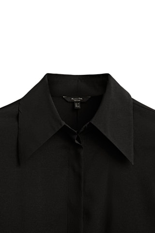 Chemisier noir en soie - Noir