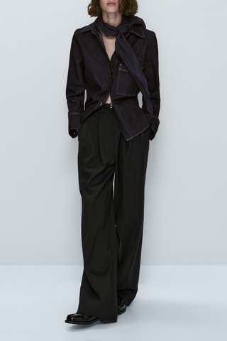 Chemise denim slim fit - Bleu