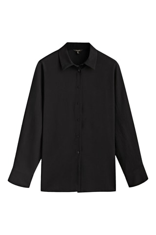 Chemise fluide détail dos - Noir