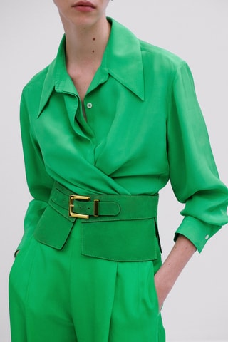 Chemisier vert nœud - Vert