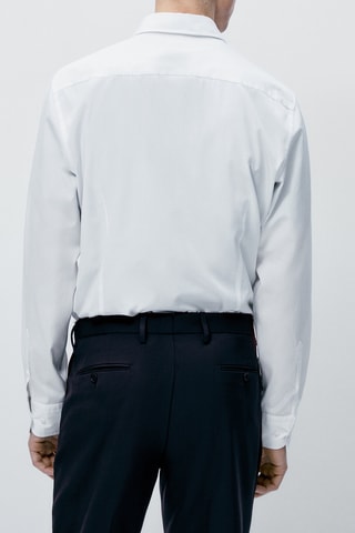 Chemise en popeline pur coton - Blanc