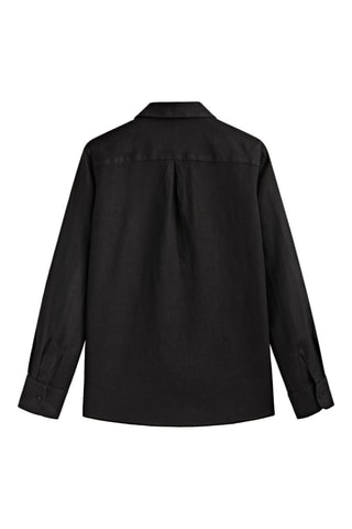 Chemise en lin - Noir