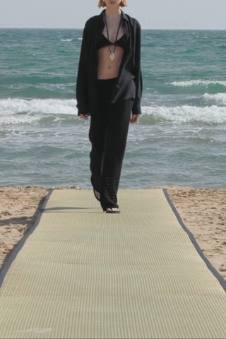 Chemise en lin - Noir