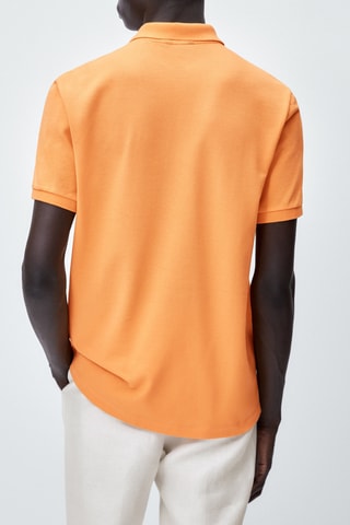 Polo en piqué de pur coton - Orange