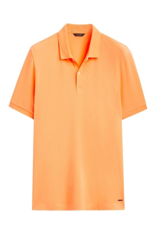 Polo en piqué de pur coton - Orange
