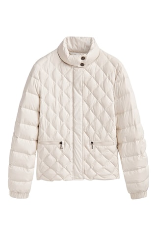 Doudoune rembourrée de duvet et plumes - Ecru