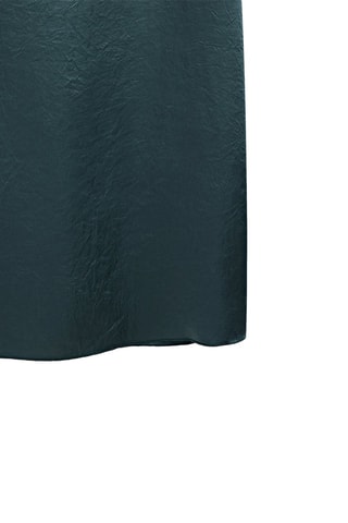 Jupe midi satinée - Vert