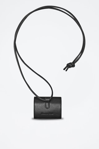 Etui cuir casque sans fil - Noir