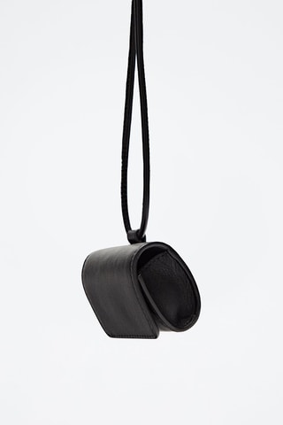 Etui cuir casque sans fil - Noir