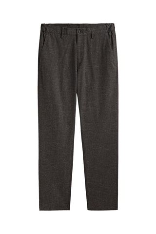 Pantalon chino teinté jogging - Gris foncé chiné