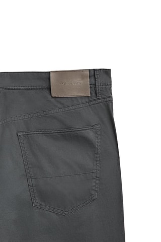 Pantalon type jean micro sergé tapered fit - Gris foncé