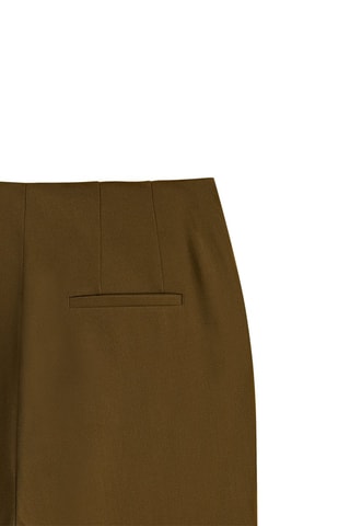 Pantalon flare taille haute - Kaki