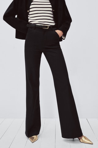 Pantalon flare - Bleu marine