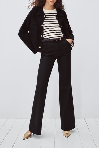 Pantalon flare - Bleu marine