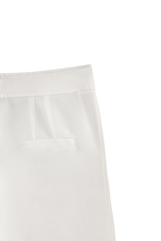 Pantalon à pinces droite - Blanc