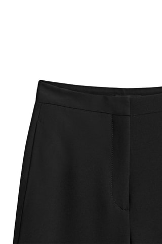 Skinny fit trousers with zip on hems - Noir
