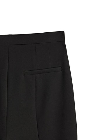 Skinny fit trousers with zip on hems - Noir