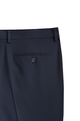 Pantalon de costume bleu en laine - Bleu marine