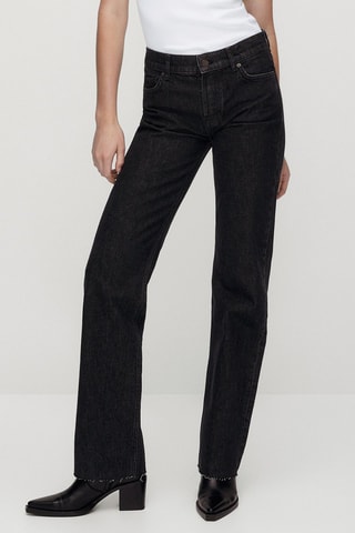 Jean taille basse - Gris