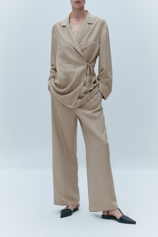 Kimono court poches - Beige