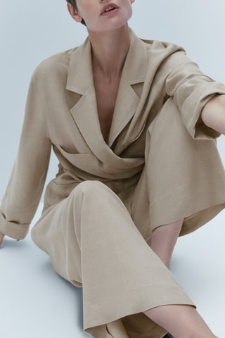 Kimono court poches - Beige