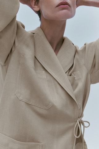 Kimono court poches - Beige