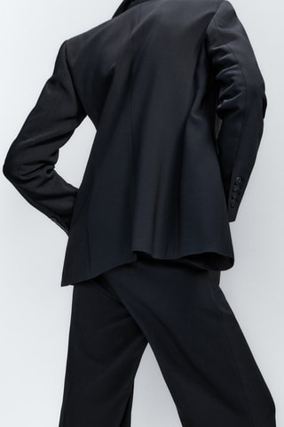 Veste de costume noire deux boutons - Noir