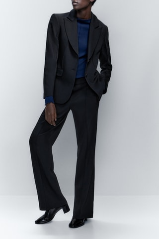 Veste de costume noire deux boutons - Noir