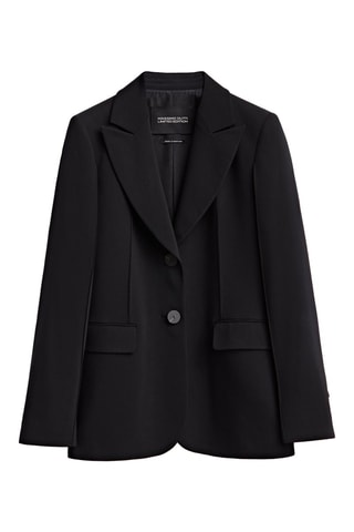 Veste de costume noire deux boutons - Noir