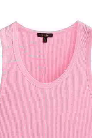 Débardeur col rond - Rose