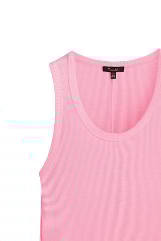 Débardeur col rond - Rose