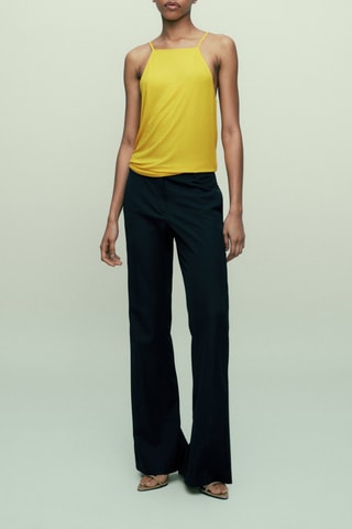 Top élastique bretelles - Jaune