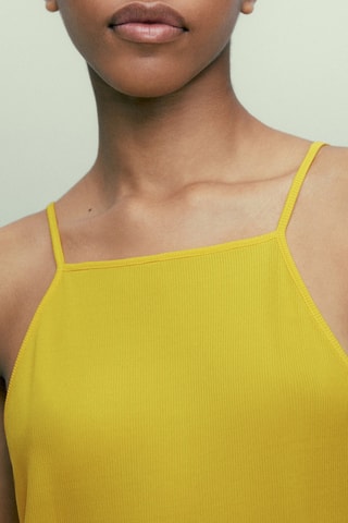 Top élastique bretelles - Jaune