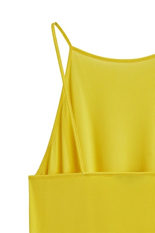 Top élastique bretelles - Jaune