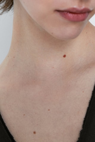 Robe midi fluide col en V - Noir