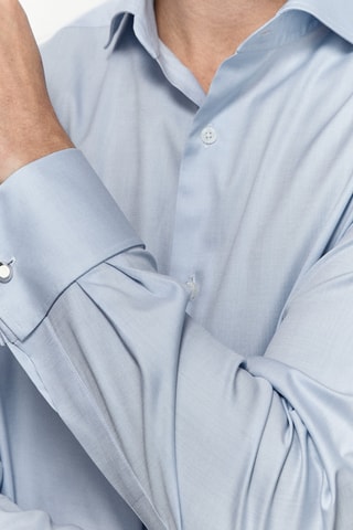 Chemise droite poignet double - Ciel